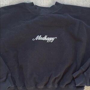 Madhappy Black Cropped Mockneck sweatshirt